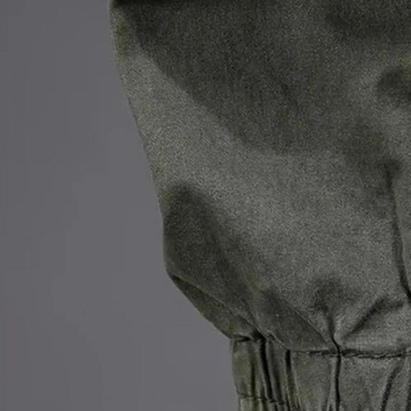 Description Picture 4 of itemMen Cargo Pants Durable Cargo Pants Men's Elastic Waist Cargo Pants with Drawstring Outdoor Sport Trousers for Spring Autumn