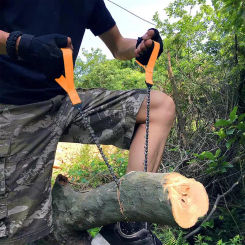 Pocket Chainsaw With Handle Manual Chainsaw With Handle Ergonomic Handle Design Portable Chain Saw For Landscaping Gardening