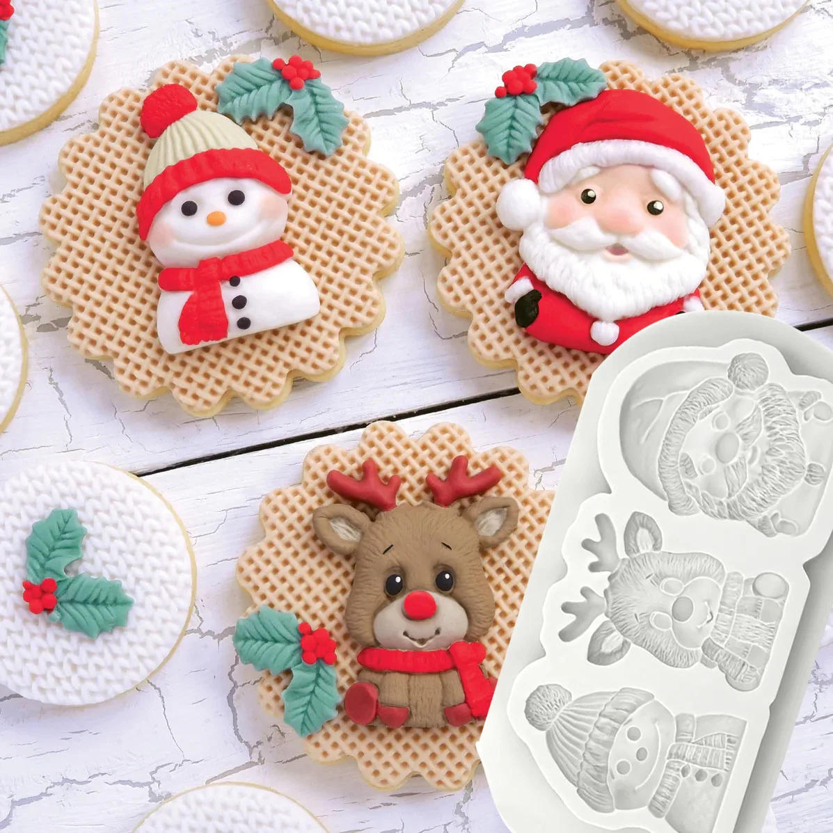 Description Picture 2 of itemChristmas Silicone Mould resin mold silicone cake mould