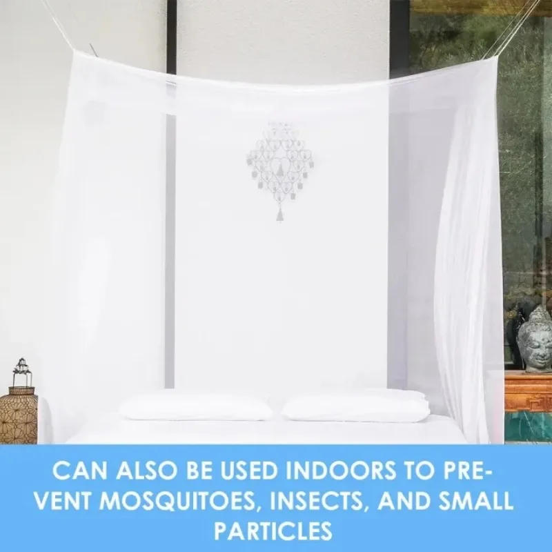 Description Picture 6 of itemSquare Mosquito Net Portable Four Corner Post Prevent Insect Outdoor Grace Canopy Palace Net Home Textile for King Size Bed