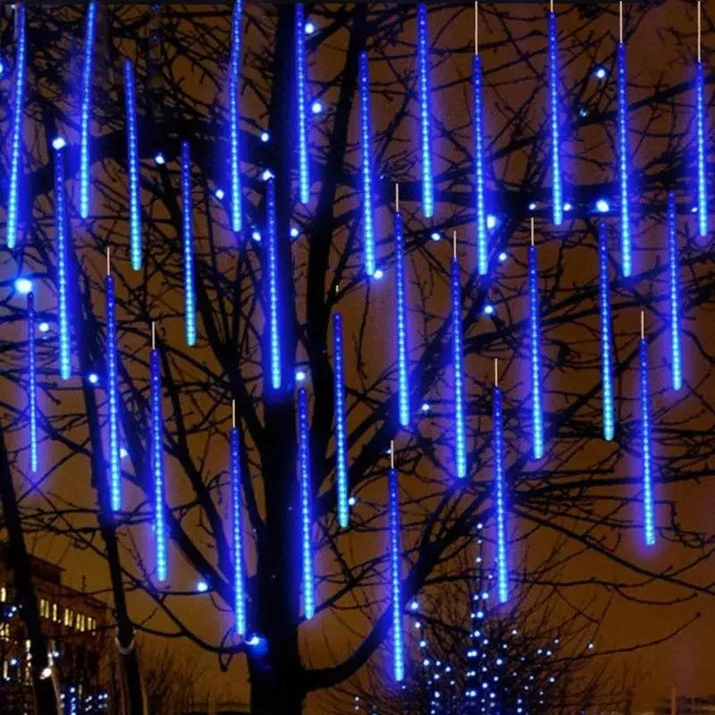 Description Picture 4 of item1 Pack Solar LED Meteor Shower String Lights Street Garland Holiday Lamp Decoration, Wedding, Christmas Party Outdoor Decoration