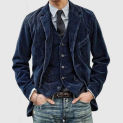 2024 Men's Corduroy Suit Jacket Casual Fashion Versatile Trend Personalized Spring and Autumn Style Jacket Top Men's Clothing