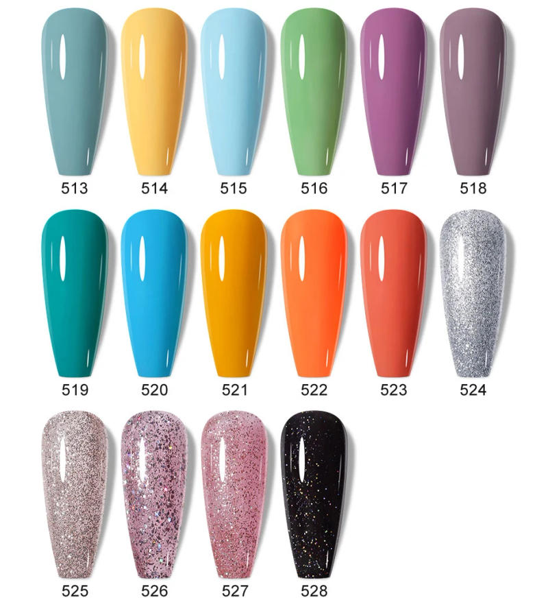 Description Picture 6 of itemClou Beaute Summer Bright Neon Color Gel Nail Polish Yellow Green Orange Red Gel Varnish Pretty Varnis Semi Permanent For Nails