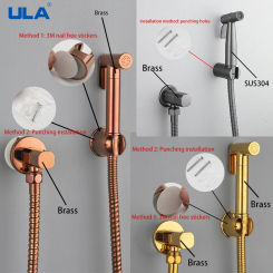 ULA Gold Bidet Faucet Portable Toilet Bidet Sprayer Set Toilet Faucet Single Cold Water Bathroom Shower Head  Bidet Sprayer