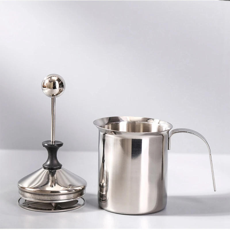 Description Picture 6 of itemMilk Frother Milk Jug 400Ml Stainless Steel Milk Froth Pot Suitable For Automatic Coffee Machine Or Stove To Boil Milk