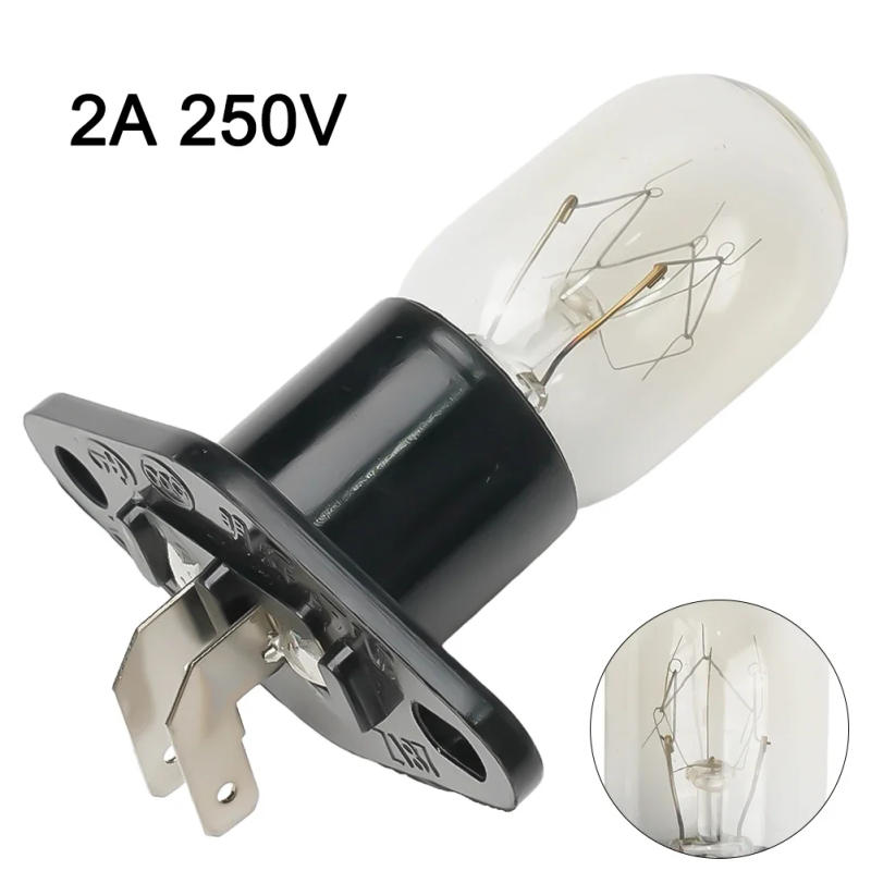 Description Picture 6 of item1pc 250V Microwave Ovens Light Halogen Bulb 2A Universal Global Lamp Bulbs Base 2-Pins For Microwave Oven Home Kitchen Parts