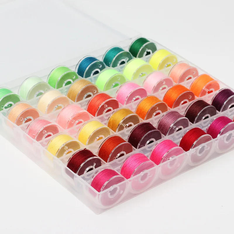 Description Picture 5 of itemSewing Thread 72 Color Sewing Thread 72 Color Band Thread Bobbin Core Set Bobbin Core Double Box Can Be Fixed Color