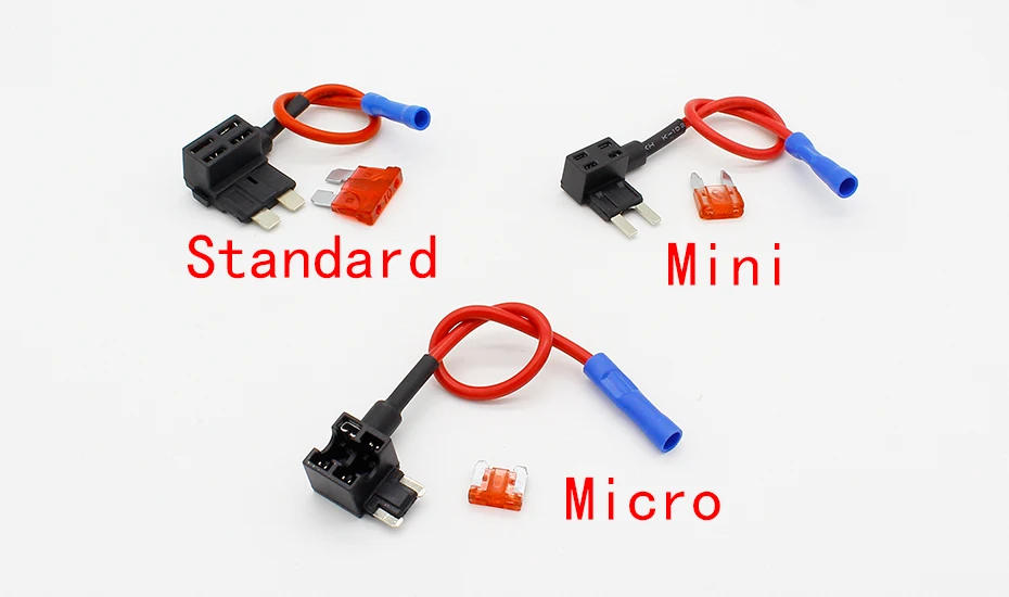 Description Picture 2 of itemAdd A Circuit Standard/Mini/Micro Blade Fuse Boxes Holder Piggy Back Fuses Tap