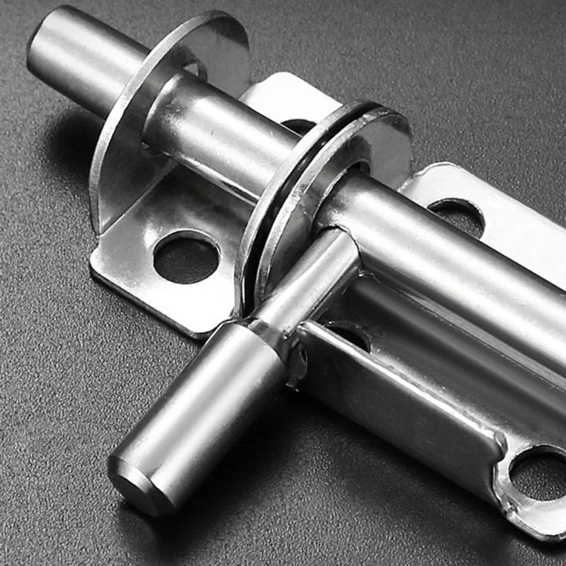 Description Picture 5 of itemStainless Steel Door Latch Solid Sliding Door Bolts Latch Hasp Home Hardware Door Cabinet Hinges Hardware Distribution Box Latch