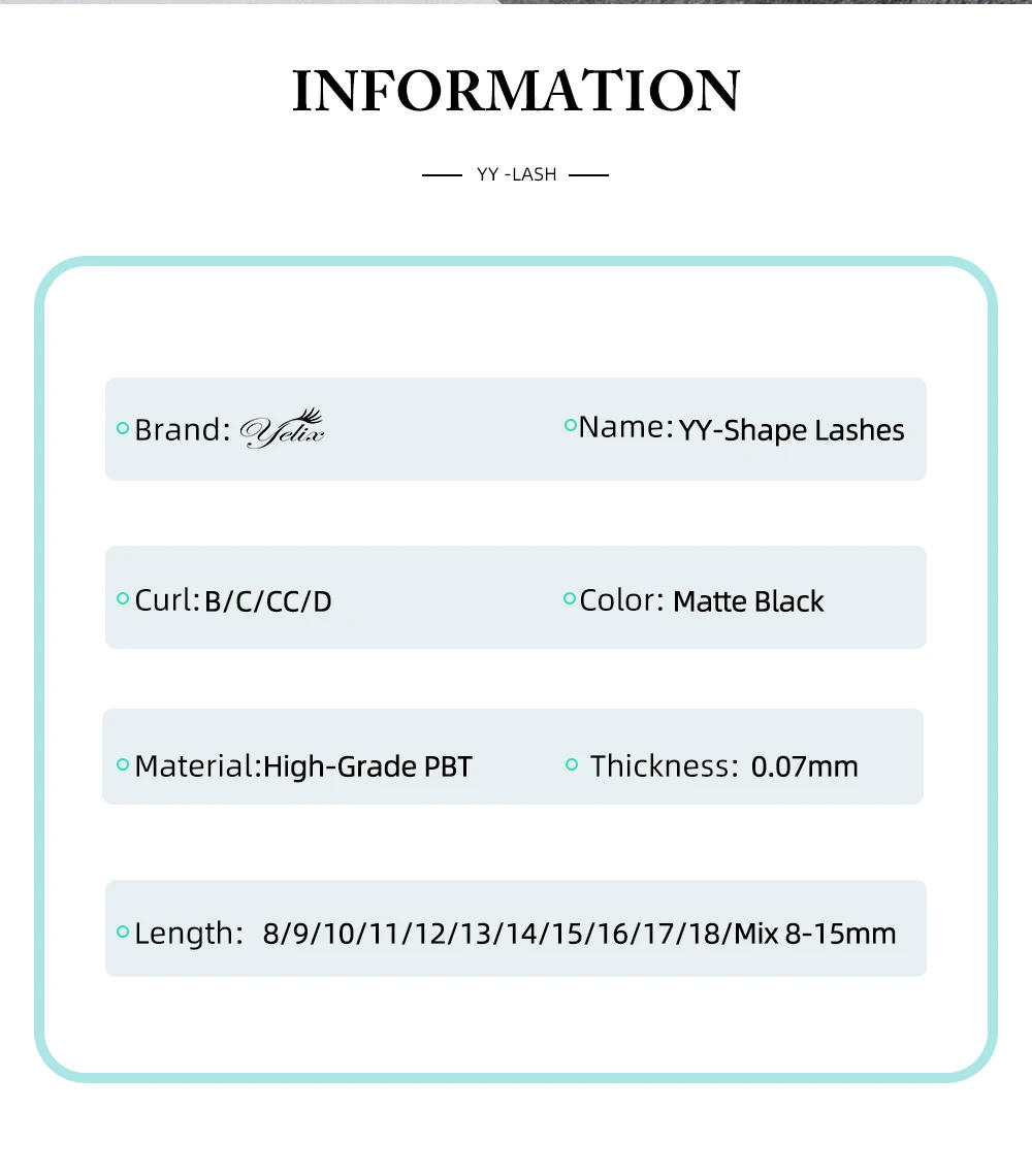 Description Picture 4 of itemYelix Y Eyelashes Soft Cilia Brazilian Volume 4D 5D 8D Cilia W Egyptian Volume Extension Lashes Korea High Quality Eyelash