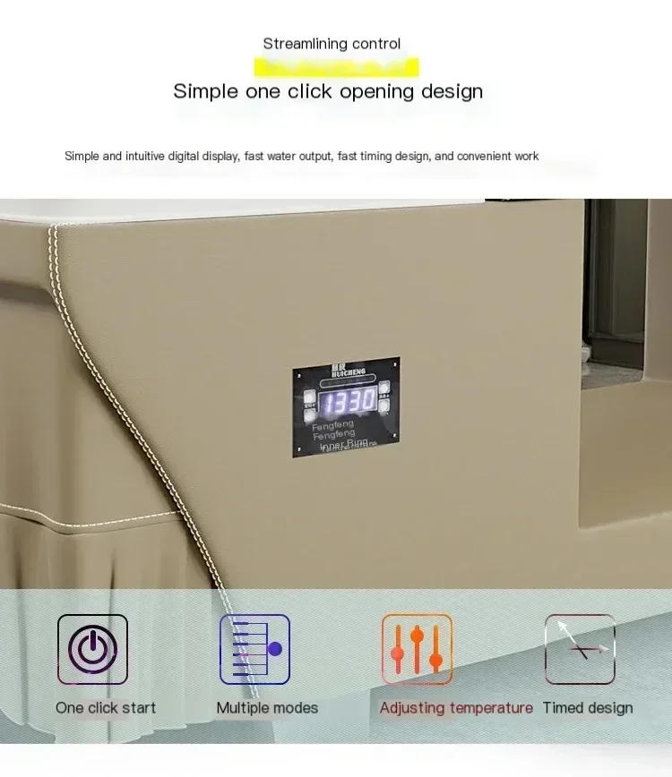 Description Picture 4 of itemThai Spa Shampo Chair Therapy Luxury Comfort Sink Head Spa Hair Wash Bed Massage Adult Shampouineuse Salon Furniture