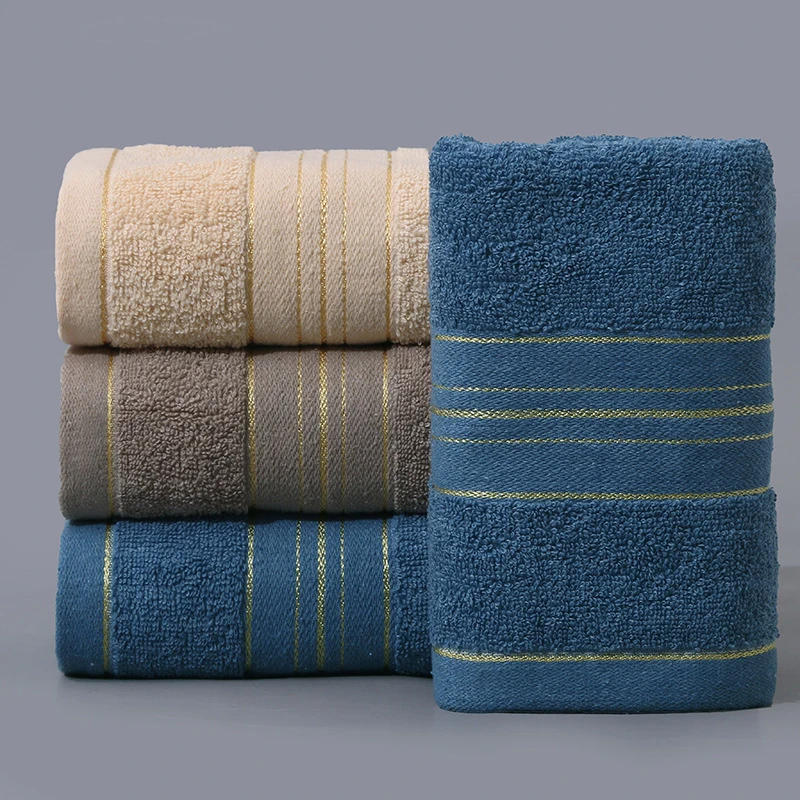 Description Picture 5 of item2pcs Pure Cotton Towel Jacquard Household Face Wash Water Absorbing Face Towel Gift Manufacturing Embroidered Towel