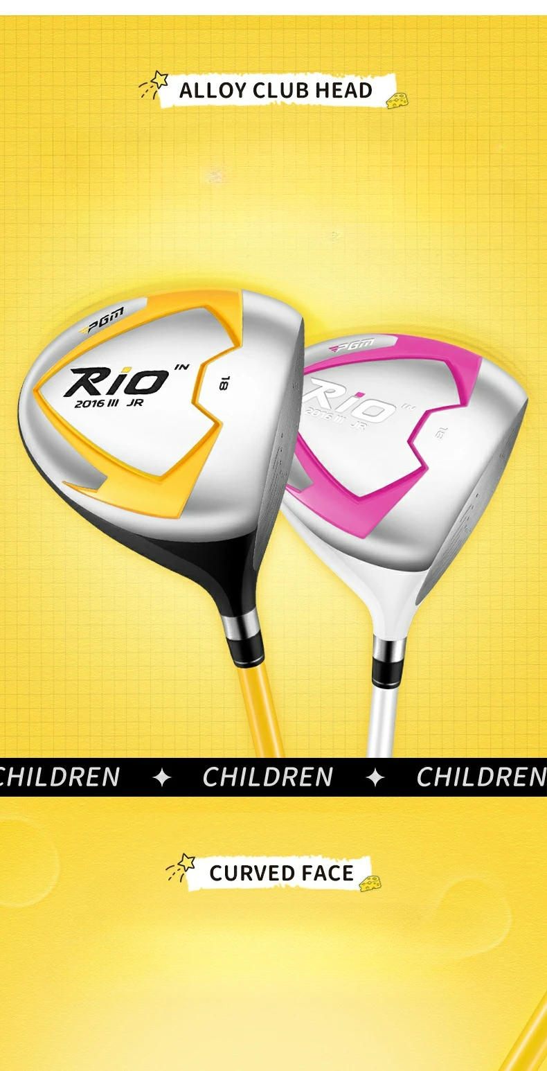 Description Picture 2 of itemPGM Golf Clubs Kids Large Volume Children Drivers Carbon Shaft Beginner Golf Club Junior Carbon Golf Club JRMG017
