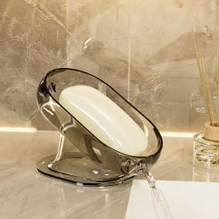 Stylish Lightweight Soap Dish - Durable Plastic, Oval for Bedroom Decor and Accessories Suitable for Shower & Bathtub