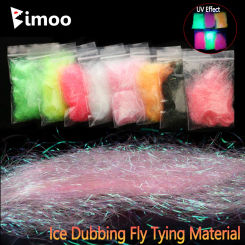 Bimoo 2g/bag Ultra Fine Ice Dubbing Fly Tying Material Ice Dub Fiber for Scud Nymph Shrimps Dry Flies Trout Fishing Lures Baits