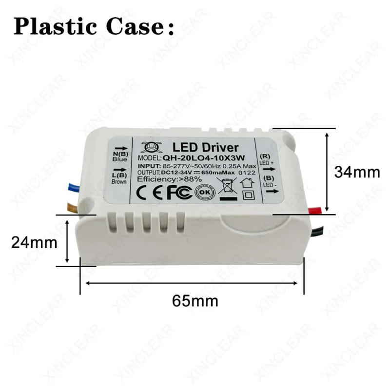 Description Picture 5 of itemLED Driver DC 21-65V 15-45V 9-34V 9-20V 900mA 600mA 420mA 300mA Lighting Transformers For 7W 10W 12W 15W 18W 20W Power Supply