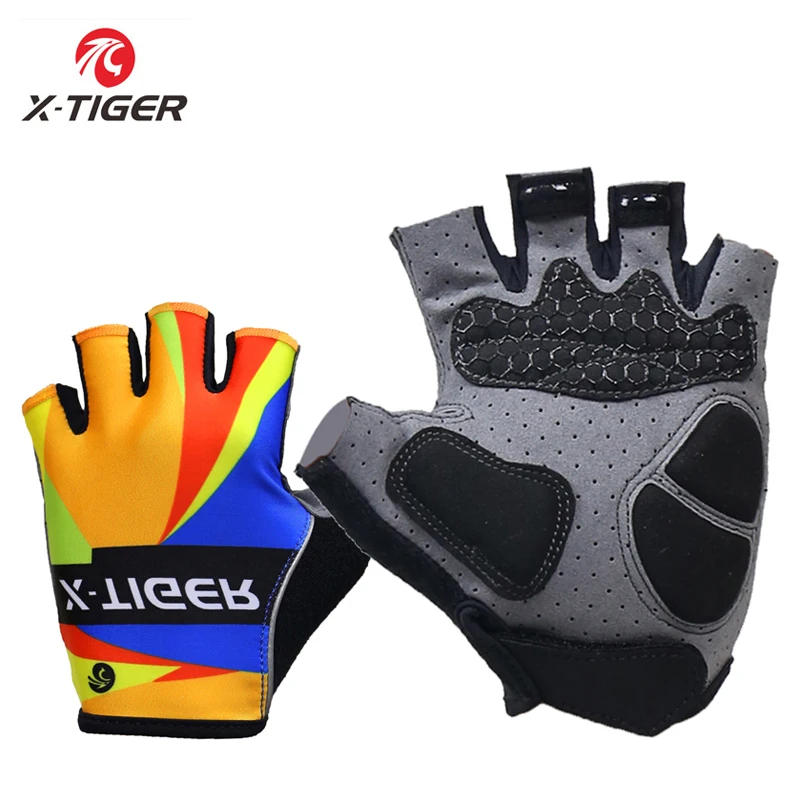 Description Picture 2 of itemX-TIGER Cycling Gloves Half Finger Pro Racing Gloves 3D GEL Pad Man Woman Breathable Non-Slip Sport Gloves MTB Bike Mitten