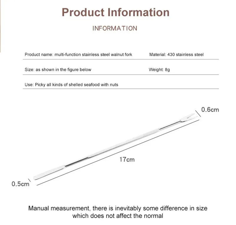 Description Picture 3 of item5pcs/lot Robust and High Quality Lobster Forks Walnut Gadgets Seafood Function Fruit Tools Kitchen Kitchen Needl