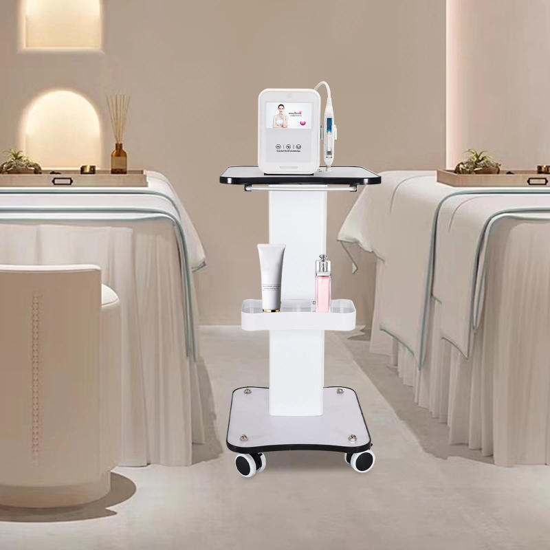 Description Picture 2 of itemBeauty Salon Stand Rolling Trolley Cart SPA Beauty Storage Equipment Machine Holder Organizer 3 Tier with Push Handle