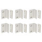 6PCS White