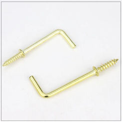 20 Pcs Screw-In Cup Hook Picture Frame Plant Lamp Light Net Wire Eye Bolt Screw in Spiral Hanger L Cup Hook Kitchen Tool
