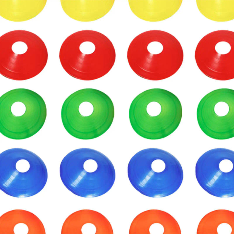 Description Picture 6 of item50 Pieces/Set Soccer Disc Cones Flexible Football Field Marker Agility Soccer Aids for Games Kids Outdoor Adults Track Training