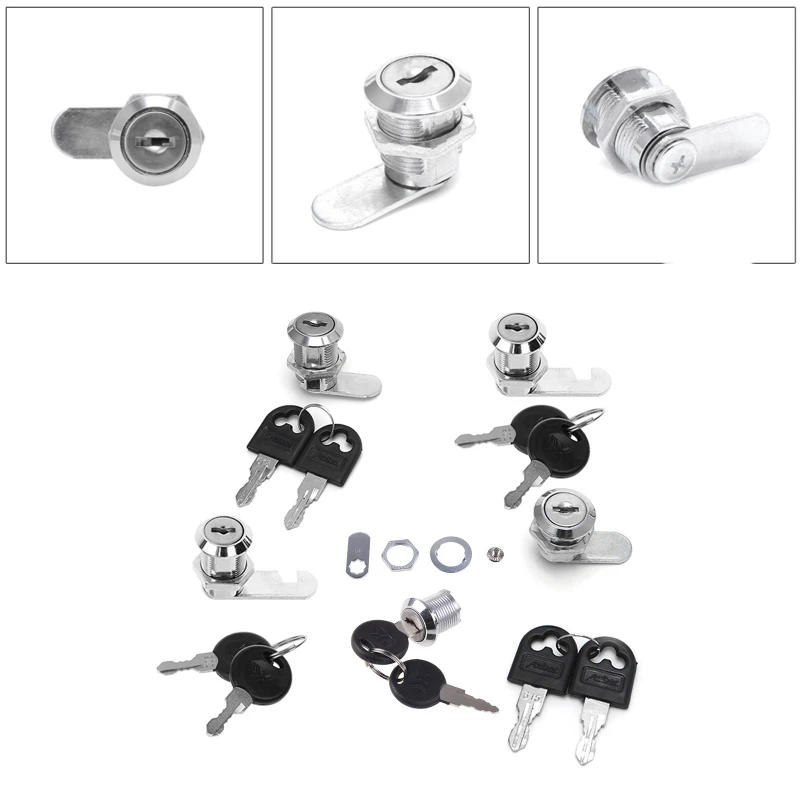 Description Picture 3 of item10-30mm Lock Filing Cabinet Post Mailbox Drawer Cupboard Locker 2 for Key Q84D