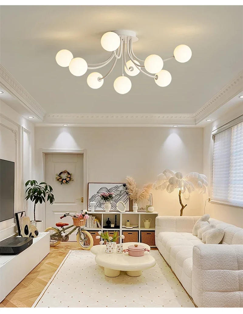 Description Picture 5 of itemCreative Ceiling Lamp Modern Romantic LED Chandelier Lighting for Bedroom Living Room Kitchens Chandelier Home Decor Indoor Lamp