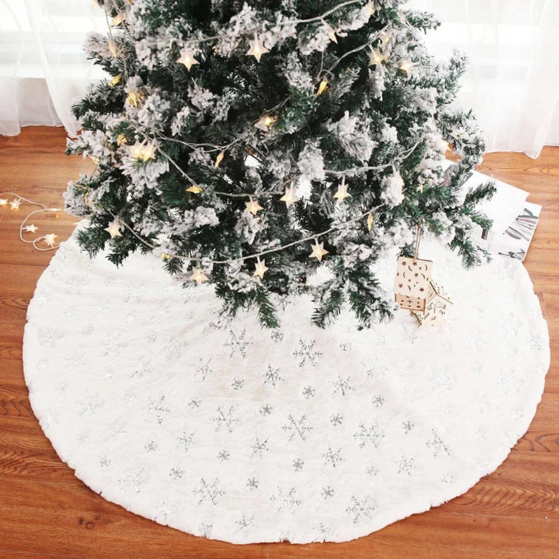 Description Picture 4 of itemHigh-Quality Creative Christmas Tree Skirt Christmas Trees Foot Carpet Skirts Mat New Year Home Party Supplies 2025