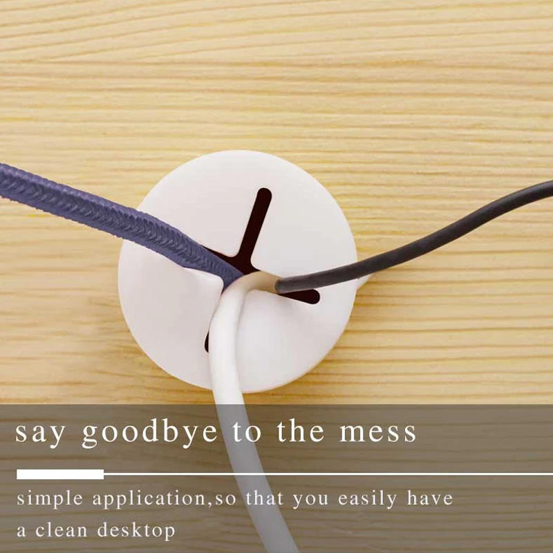 Description Picture 5 of itemFlexible Silicone Cable Hole Cover Desk Cord Grommet Wire Organizer Pass Through Round Gasket Desk Cord Hole Covers Dust Plug