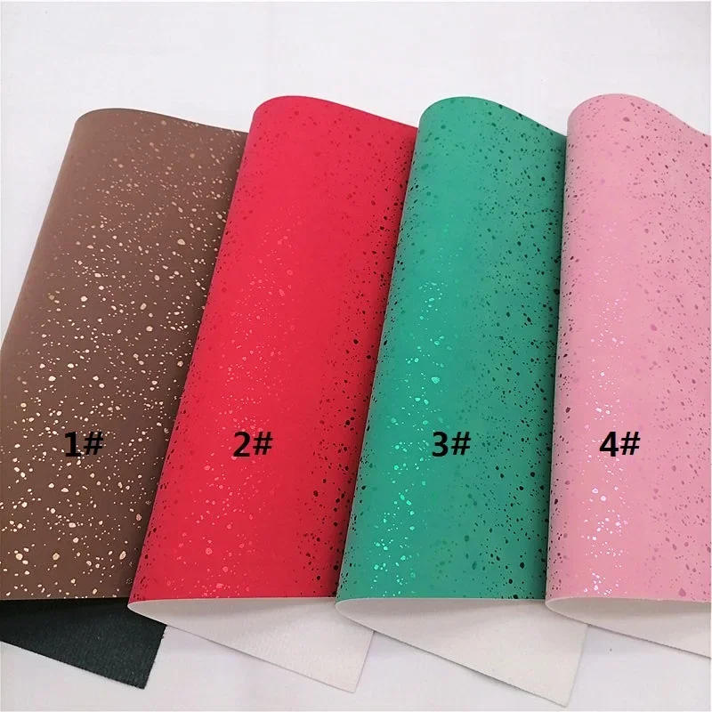 Description Picture 2 of itemGlitter Suede Synthetic Leather Sheets Felt Backing Faux Leather Fabric For Bows Earrings Handmade DIY 21X29CM FZ604A