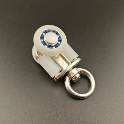 10pcs Old Style Curtain Track Metal Heavy-duty Pulley Bearing Wheel Guide Rail Accessory Bead Window Decoration Accessories
