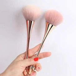Rose Gold Powder Blush Brush Professional Make Up Brush Large Cosmetic Face Cont Cosmetic Face Cont brocha colorete Make Up Tool