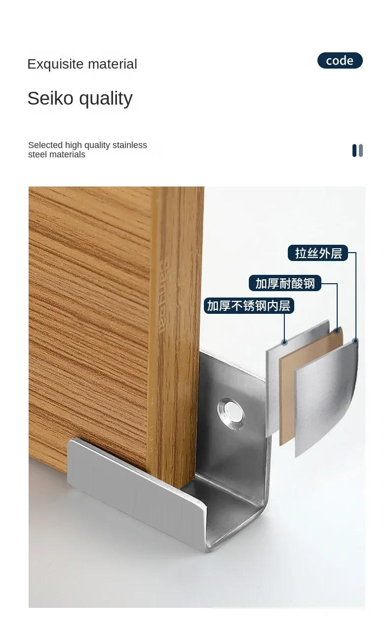 Description Picture 4 of item2pcs Stainless steel tile pendant hooks Wall fixtures pendant hanging tile accessories tile fixing hooks furniture fasteners