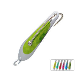 8cm 13g Sea Fishing Drone Big Spoon Lure Stainless Steel Spoon Replaceable Hooks Trolling Lure Boat Fishing Tackle
