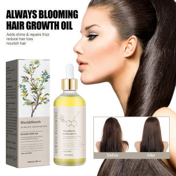 West & Month Dense Hair Essential Oil Moisturizing Thick Hairs Fixing Hairs Damaged Dry and Manic Hair Oil for Fast Hair Growth
