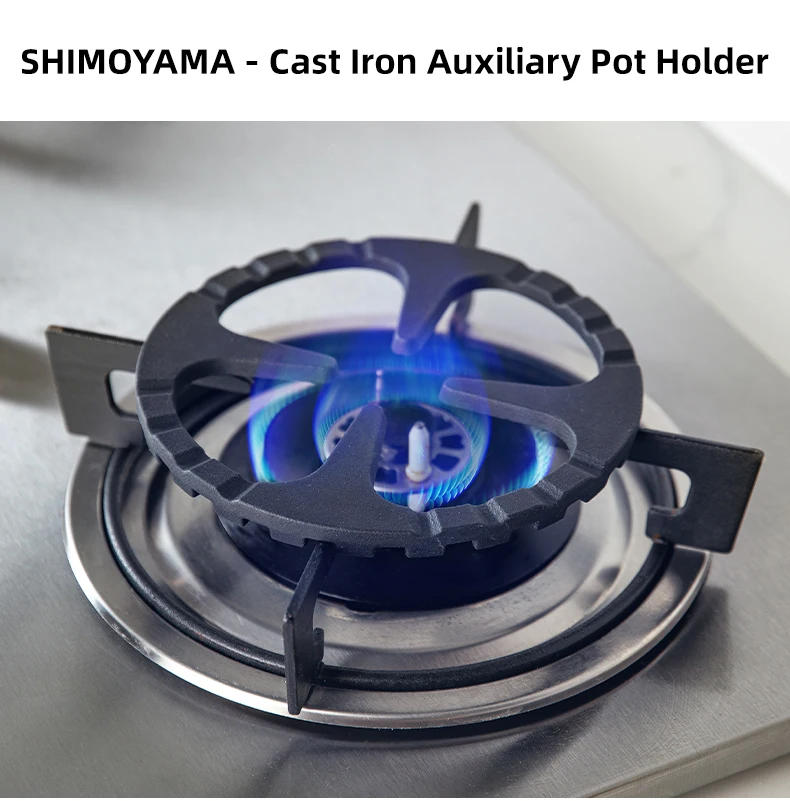 Description Picture 6 of itemSHIMOYAMA Iron Gas Stove Cooker Plate Coffee Moka Pot Stand Kitchen Stovetop Reducer Ring Holder Durable Coffee Maker Shelf
