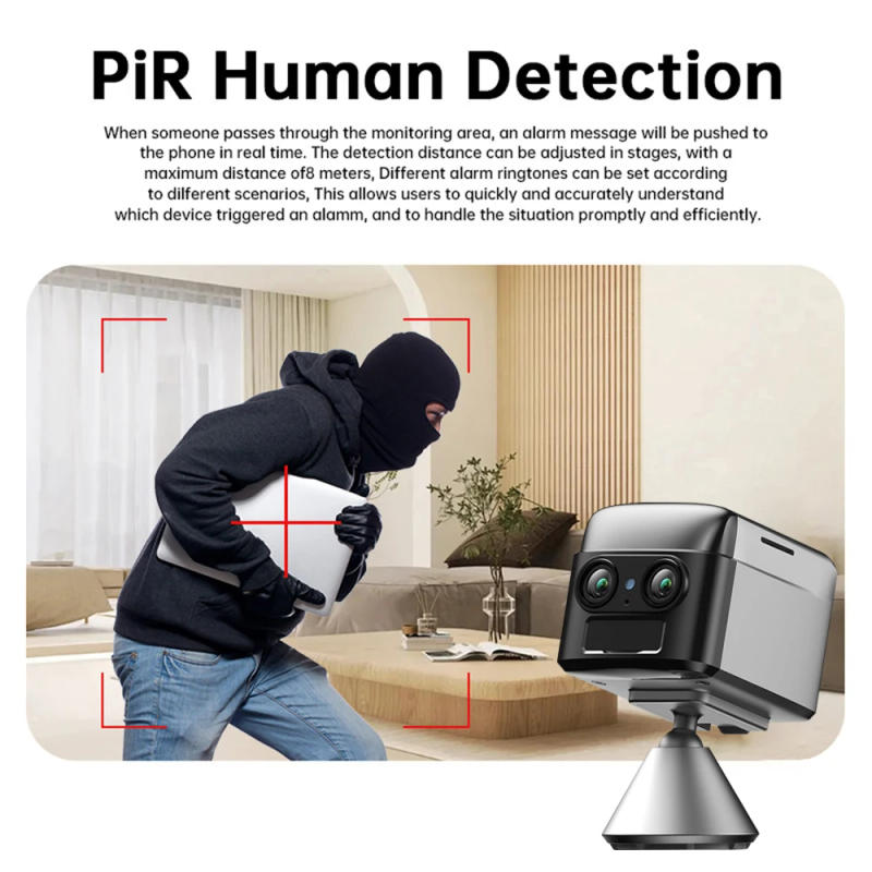 Description Picture 5 of itemNEW 4K 5MP Mini 4G Camera PIR Night Vision Built-in Battery Low Power Consumption Motion Detection Surveillance Cam 64GB