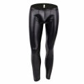 Men Black Faux Leather Skinny Pencil Pants Leggings Man Sexy Slim Fit PU Leather Legging Pant Night Clubwear Bodywear Trousers