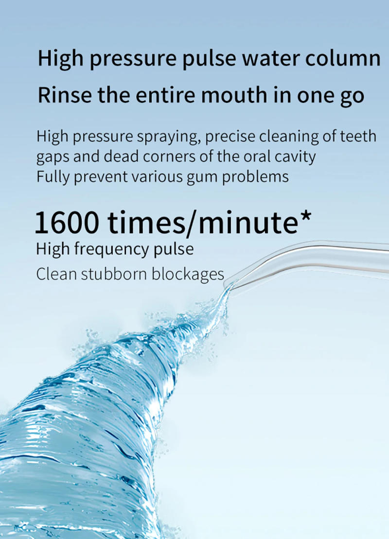 Description Picture 5 of itemOral irrigator Electric Dental Water Flosser for Teeth 200ML Waterproof Portable Cordless Teeth Whitening Mouth Washing Machine