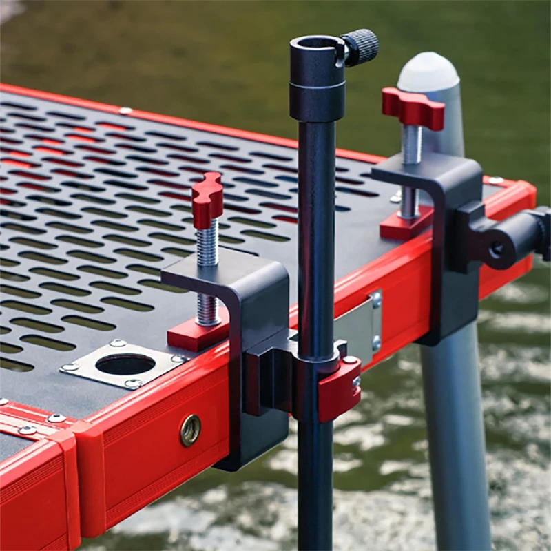 Description Picture 4 of itemFishing Rod Stand Umbrella Holder With Lures Rack Light Stand Tube Fixing Clip Bracket For Fishing Gear Accessories