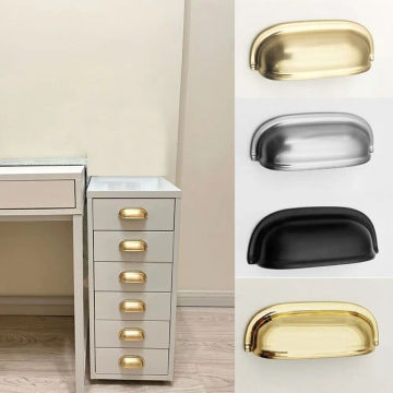 Fashion Zinc Alloy Shell Cabinet Handle Shell Style Multifunctional Furniture Knobs Furniture Hardware Drawer Pull Handles Door