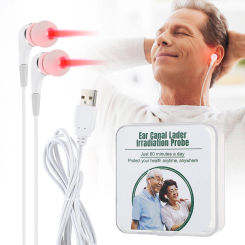Ear Canal Laser Physiotherapy Line 650nm Red Light Balance High Blood Pressure Reduce High Blood Fat & Blood Sugar Laser Therapy