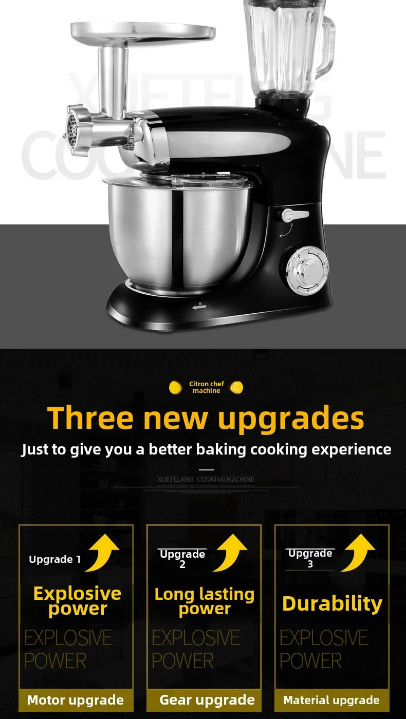 Description Picture 3 of itemFresh Milk Mixing Machine Household, Automatic Live Noodles Kneading  Egg Beater Stirring