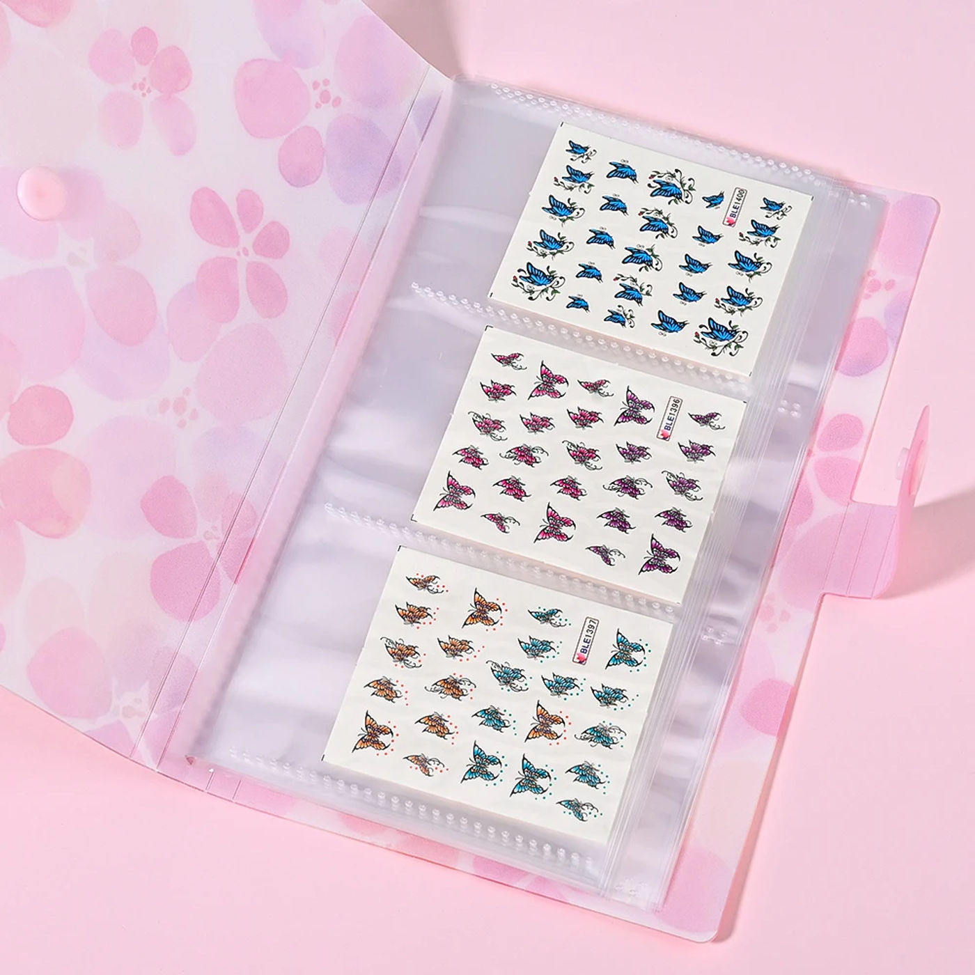 Description Picture 4 of item80 Slots Stickers Storage Book for Nail Art Empty Album Decals Collecting Organizer Holder Display Notebook Manicure Tools
