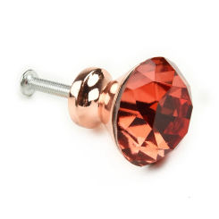 Pull Door Handle Drawer Home Stylish Rose Gold Rhinestone Cabinet Cupboard Wardrobe Fashion Practical 1pcs New