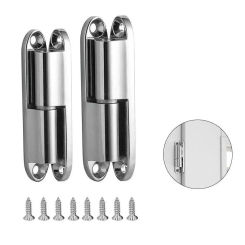 Detachable Hinge Industrial Electrical Box Detachable Cabinet Door Hinge  Zinc Alloy Silver Cupboard 180 Degrees Hinge Furniture