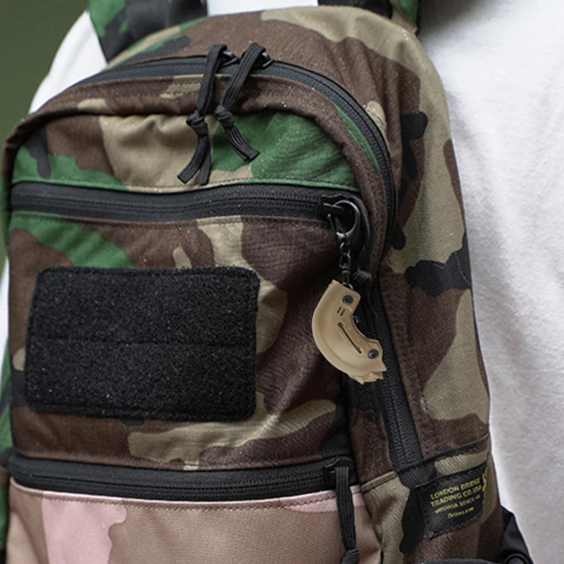 Description Picture 6 of itemPortable Tactical Mini Fast Helmet Key Ring Keychain Bottle Opener Hiking Camping Bottle Cap Opener Outdoor Tool