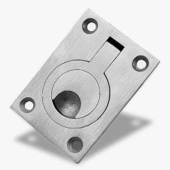 Door Knobs Door Handle 50*40mm Finger Flush Ring Furniture Knob Pull Handle Pulls Knob Stainless Steel High Quality