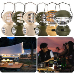 Robot-Shaped Emergency Light Waterproof USB Rechargeable Portable Hanging Tent Light Emergency Lantern Outdoor Camping Equipment